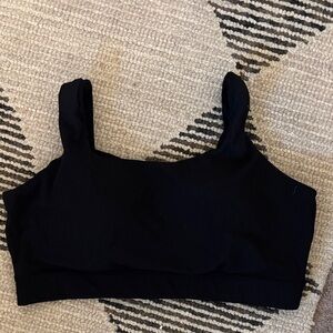 Black Sports Bra with Logo
